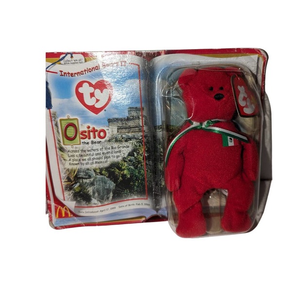 Ty Teenie Beanie Babies International II Osito Germania Spangle the Bear Set - Picture 3 of 9